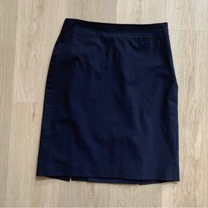 Dark Navy Banana Republic Size 6 Pencil Skirt